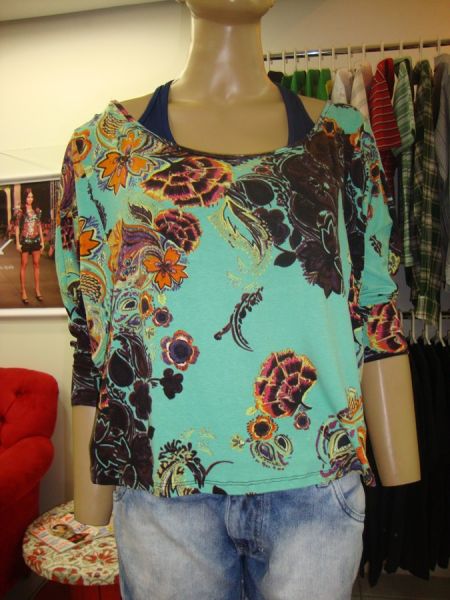 blusa estampada